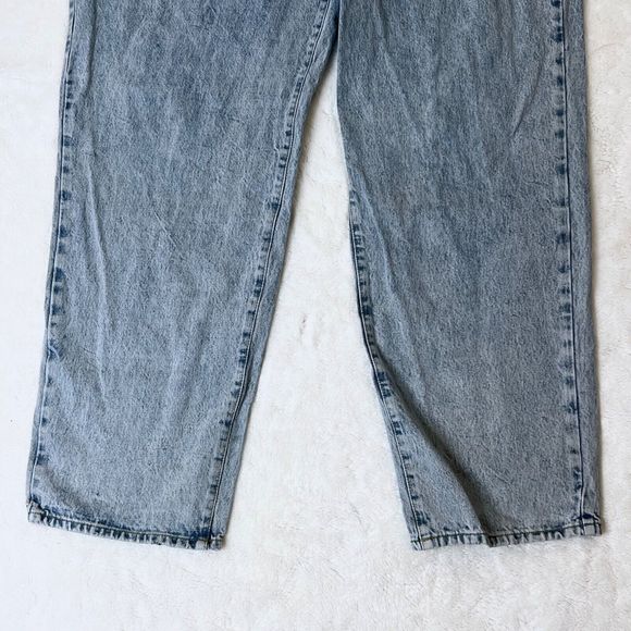 Good American Good 90s Loose Jeans GNIL999T  Size 14/32 Baggy Slouchy Light Wash - Picture 4 of 7